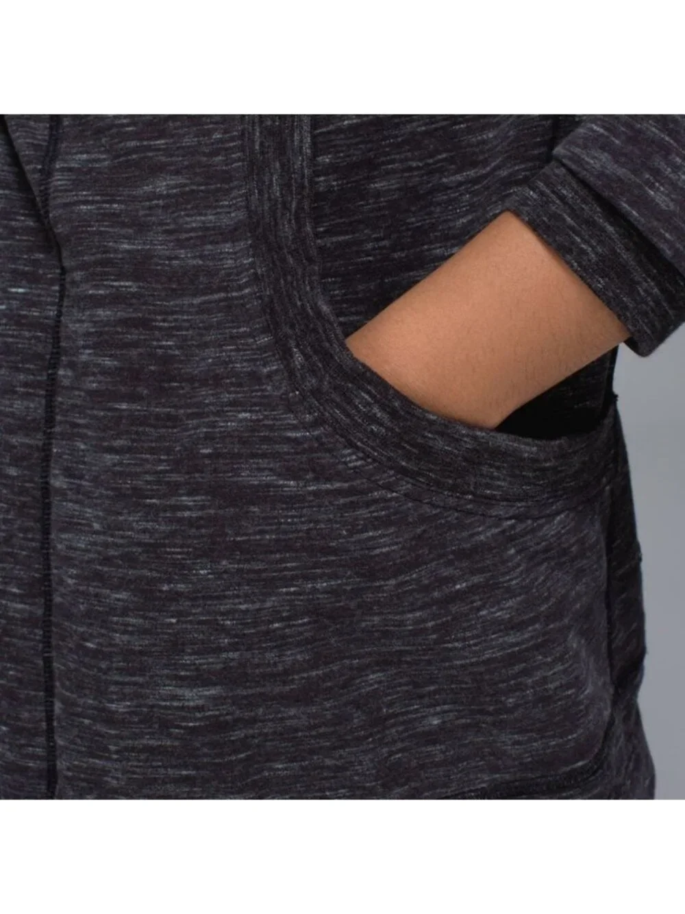 Lululemon Find Your Centre Wrap Heathered Marled Black / Black